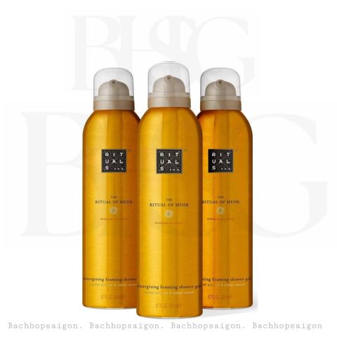 Set Sữa tắm tạo bọt The Rituals of Mehr foaming shower gel Value Pack 3