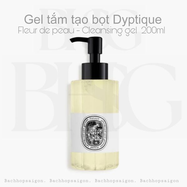 Gel tắm Diptyque FLEUR DE PEAU  cleansing hand & body gel 200ml