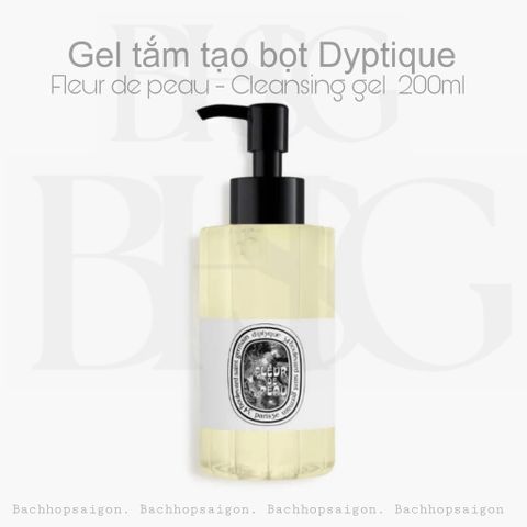 Gel tắm Diptyque FLEUR DE PEAU  cleansing hand & body gel 200ml