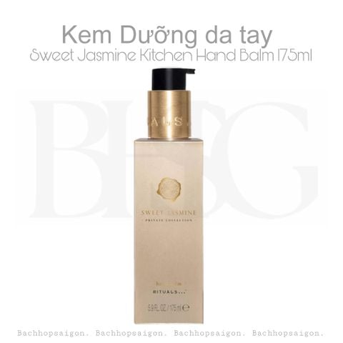 Kem dưỡng da tay Rituals of Sweet Jasmine Kitchen Hand balm 175ml (hàng real mờ chữ nhẹ 3%)