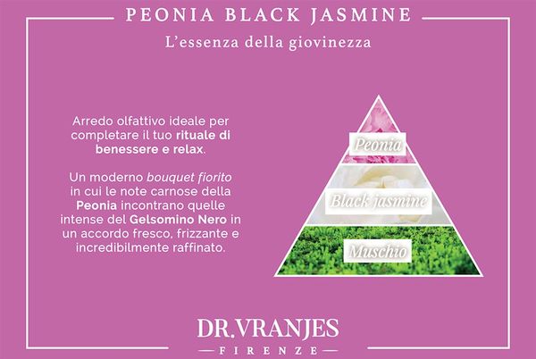 Tinh dầu tán hương Dr.Vranjes Peonia Black Jasmine Fragranza Sticks