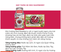 Kẹp cửa gió thơm xe hương Mâm Xôi Red Raspberry Yankee Candle