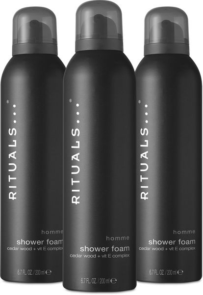 Set Sữa tắm tạo bọt The Rituals of Homme foaming shower gel Value Pack 3