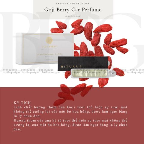 Sáp thơm ô tô The Rituals of Goji Berry Car Air freshener
