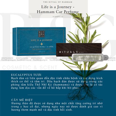 Sáp thơm ô tô The Rituals of Hammam Car Air freshener