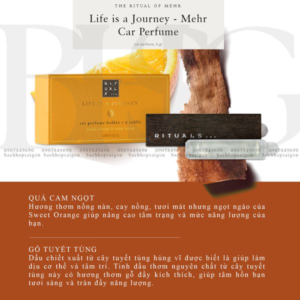 Sáp thơm ô tô The Rituals of Mehr Car Air freshener