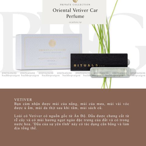 Sáp thơm ô tô The Rituals of Vertiver Car perfume