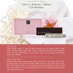 Sáp thơm ô tô The Rituals of Sakura Car Air freshener