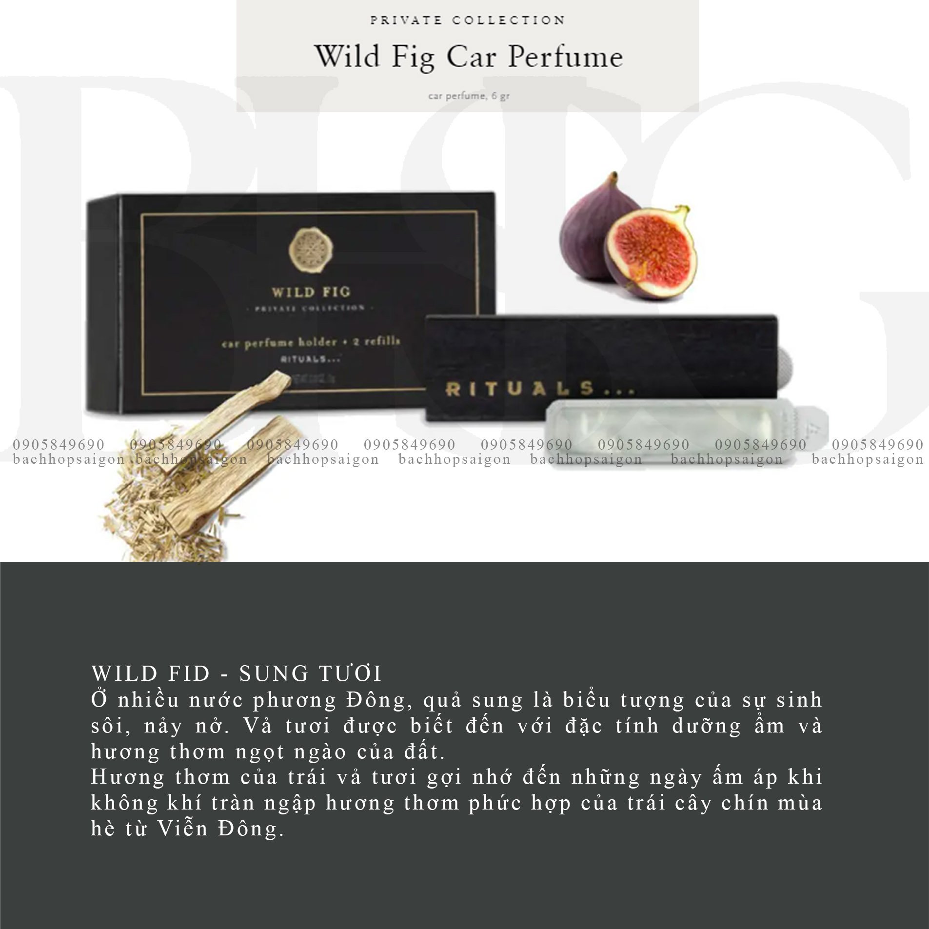 Rituals Car Perfume - Sáp thơm ô tô The Rituals of Wild Fig– BÁCH HỢP SÀI  GÒN