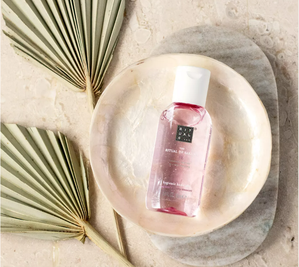 Set rửa tay khô và dưỡng ẩm the Rituals Hand hygiene set  Sakura