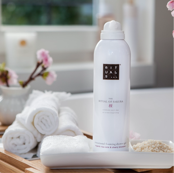 Set Sữa tắm tạo bọt Ritual of SAKURA foaming shower gel Value Pack 3