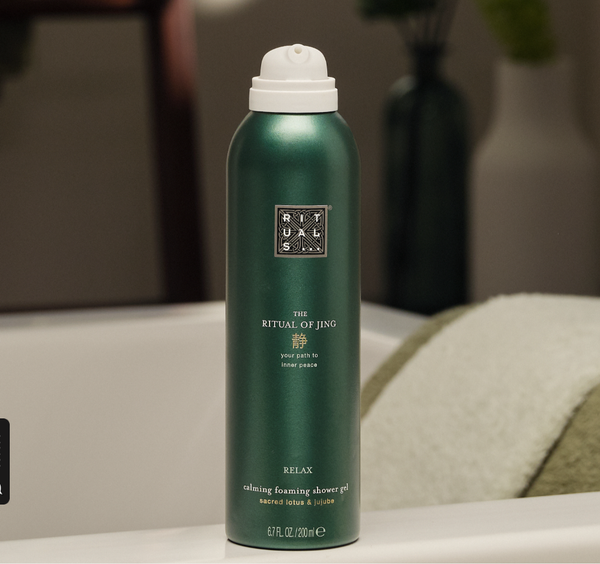 Set Sữa tắm tạo bọt the Rituals of JING Relax foaming shower gel Value Pack 3