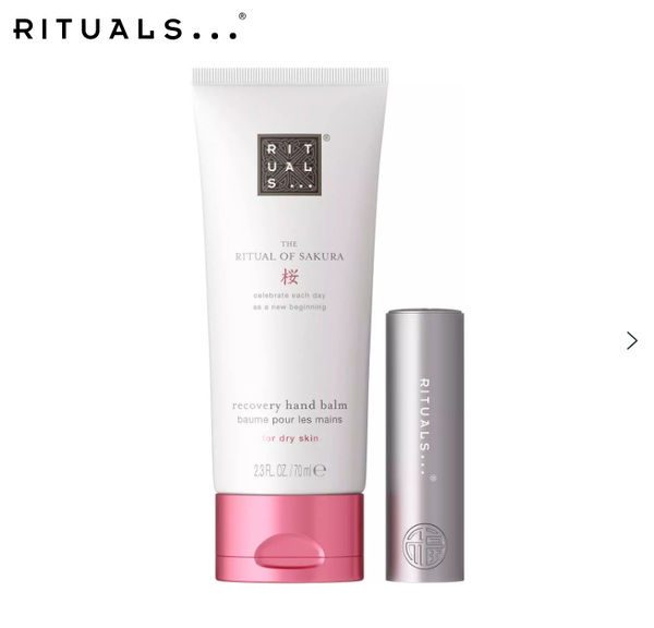 Set dưỡng ẩm tay và môi the Rituals of Sakura Hand & Lip Balm Duo SOS 24h