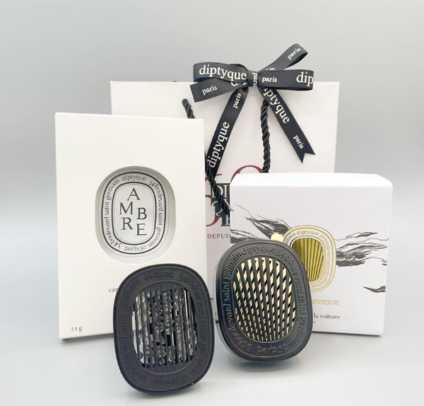 Kẹp thơm xe  Diptyque Car Diffuser And Insert Rose 2.1g