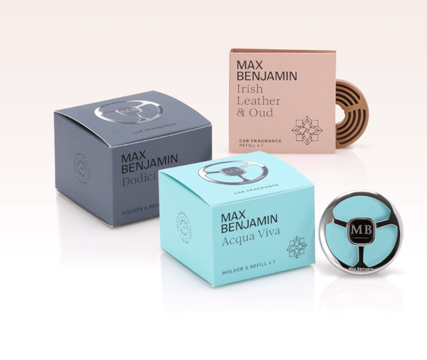 Sáp thơm ô tô Max Benjamin Acqua Viva Complete Car Fragrance