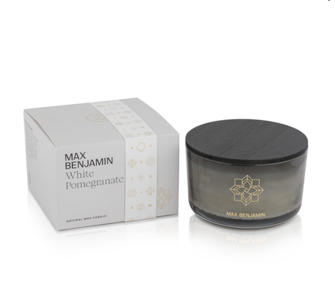 Nến thơm Max Benjamin  white pomegranate  3 Wick Luxury Candle 560g