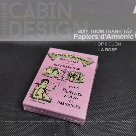 Set Giấy Thơm PAPIER D'ARMÉNIE Rose Buring papers 6pcs