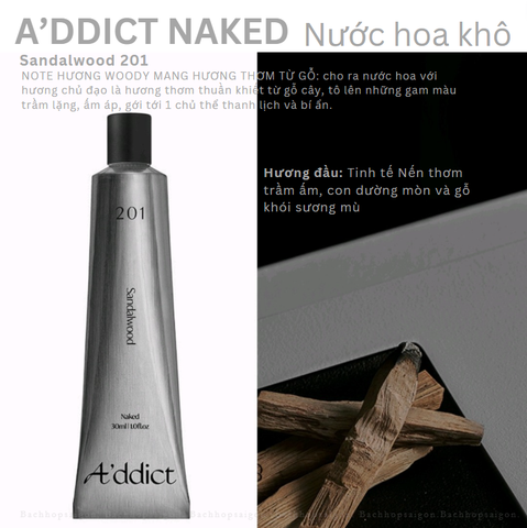 Nước hoa khô Addict 201 Solid Perfume SANDALWOOD - cận Date 12/2024