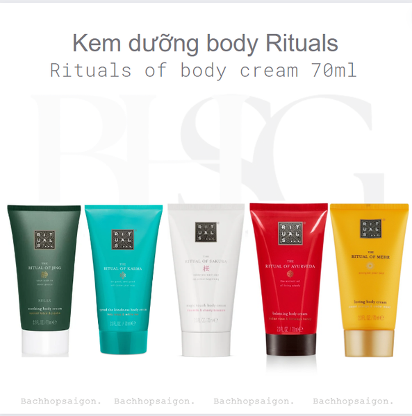 Kem dưỡng body The Rituals of Hamman Body cream Travel size