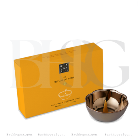 Rituals Set nụ trầm hương kèm chén đốt THE RITUAL OF MEHR Incense Cones