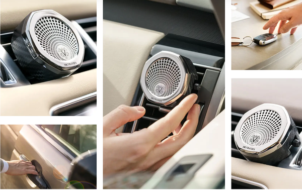 Sáp thơm xe hơi Dr.Vranjes Crome Fiber Carparfum and Refill