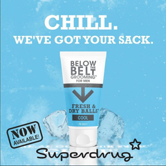 Kem dưỡng phụ khoa nam Below The Belt Grooming Fresh & Dry Balls 75ml - Bảo vệ khỏi mồ hôi, mùi hôi và nấm