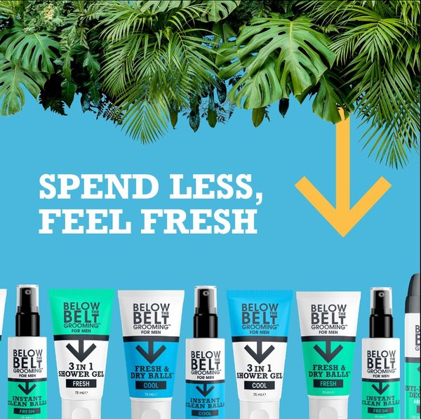 Kem dưỡng phụ khoa nam Below The Belt Grooming Fresh & Dry Balls 75ml - Bảo vệ khỏi mồ hôi, mùi hôi và nấm