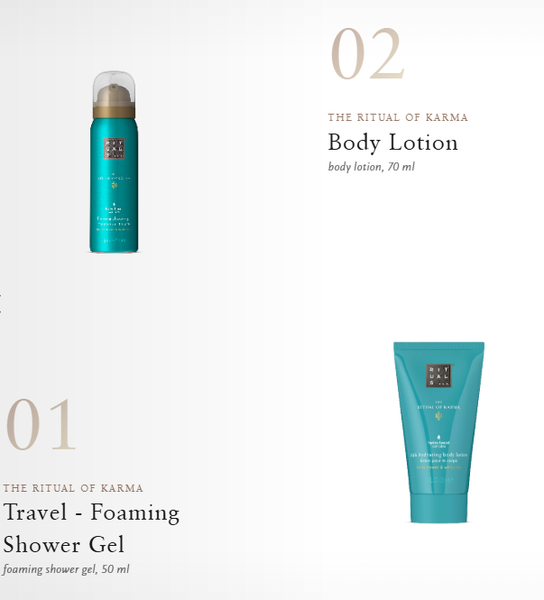 Gift set -The Rituals of Karma S size 2024