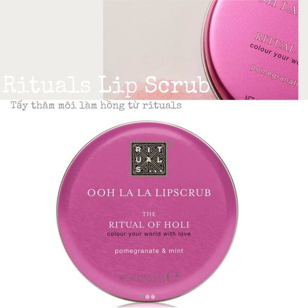 Rituals tẩy tế bào chết làm hồng môi the rituals of Holi Lip scrub 25g