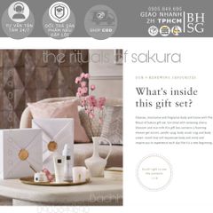 Gift set - bộ quà tặng cao cấp tắm dưỡng thể và Nến thơm The rituals of sakura