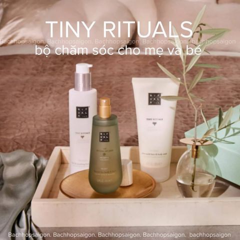 Rituals bộ sản phẩm tắm gội và dưỡng ẩm cho bé TINY RITUALS Baby and Mum Set