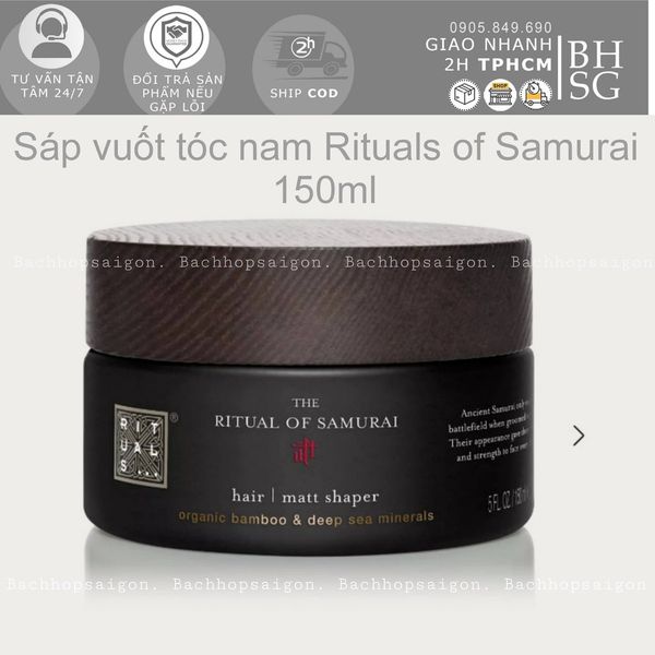 Sáp vuốt tóc tạo kiểu nam giới The Rituals of Samurai hair matt shaper 150ml