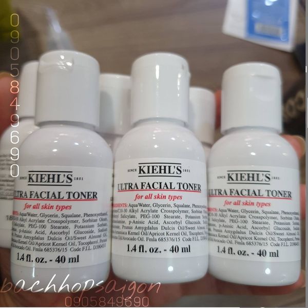 Toner dưỡng ẩm làm sáng da không cồn dịu nhẹ Kiehl Ultra Facial Toner size 40ml