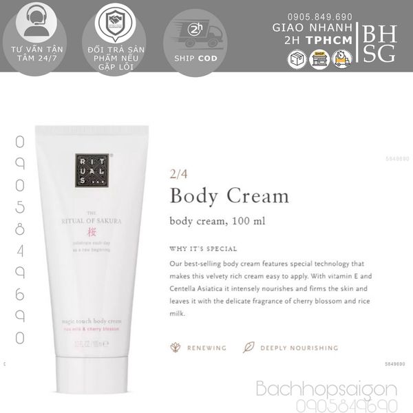 Gift set - bộ quà tặng cao cấp tắm dưỡng thể và Nến thơm The rituals of sakura