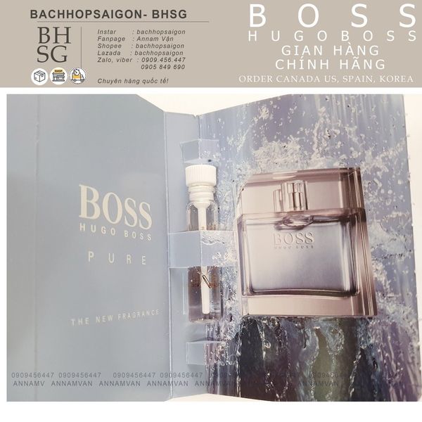 Nước hoa Nam Hugo Boss- Pure eau de toilette