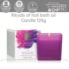 Rituals - Dầu tắm hương dạng Nến thơm The Ritual of Holi Bath Oil Candle 125g