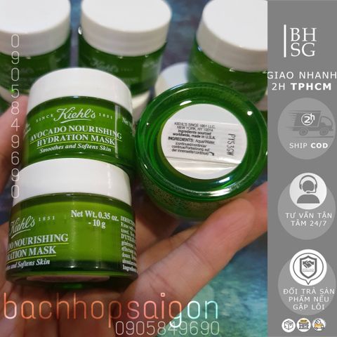 Mặt nạ bơ cấp ẩm Kiehl's  avocado nourishing hydration mask  size10g