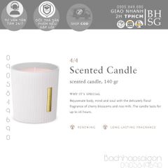 Gift set - bộ quà tặng cao cấp tắm dưỡng thể và Nến thơm The rituals of sakura