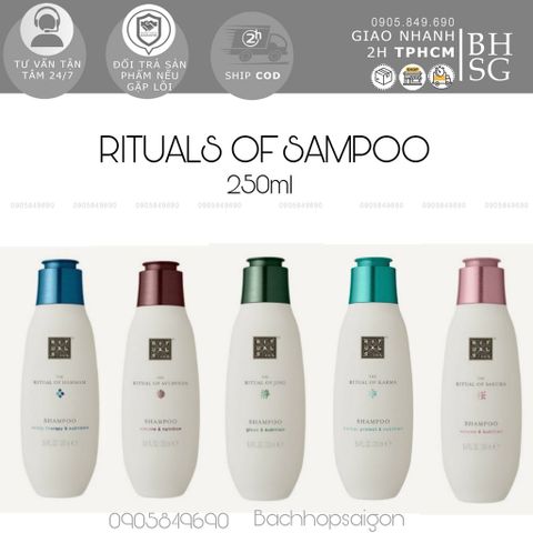 Dầu gội chăm sóc tóc và giữ màu dành cho tóc nhuộm 5 mùi hương dòng truyền thống Rituals