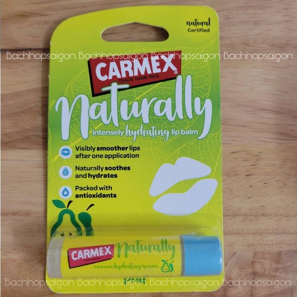 son dưỡng môi Carmex Lip Balm Naturally Hydrating 3 mùi chủ đạo