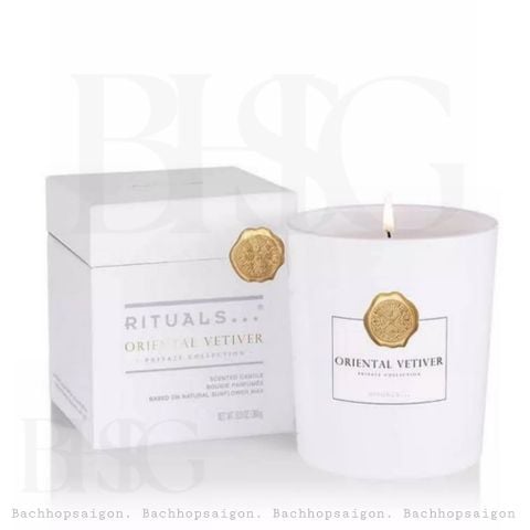Rituals  of ORIENTAL VERTIVER Scented Candle Private collection - Nến thơm cỏ VERTIVER phương đông  360g