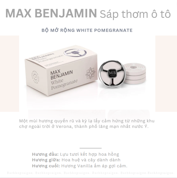 Sáp thơm ô tô Max Benjamin Italian Apothecary Complete Car Fragrance