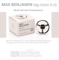 Sáp thơm ô tô Max Benjamin White Pomegranate Complete Car Fragrance