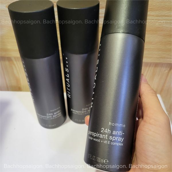 Xịt chống mồ hôi The Rituals of Homme 24h Anti-Perspirant Spray