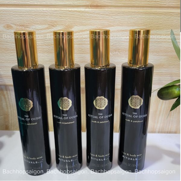 Xịt thơm tóc & cơ thể The Rituals hair and body mist of Oudh 50ml