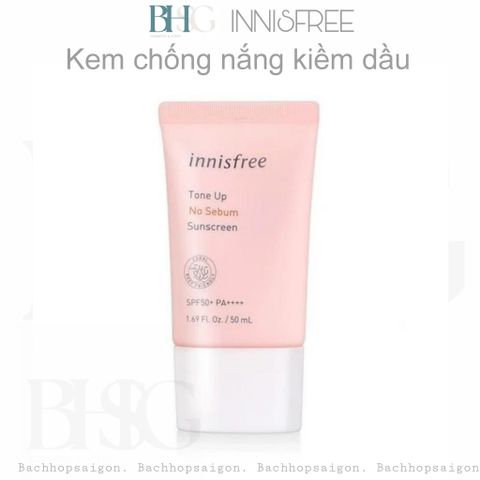 Kem chống nắng kiềm dầu, nâng tong tự nhiên Hàn Quốc innisfree SPF50+ PA++++ 50ml