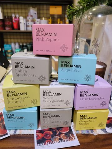 Sáp thơm ô tô Max Benjamin Lemongrass & Ginger Complete Car Fragrance
