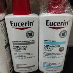 Kem dưỡng body dưỡng ẩm cho da khô, nứt, vẩy Nến Eucerin Advanced Repair Body Lotion 48h 500ml (USA)