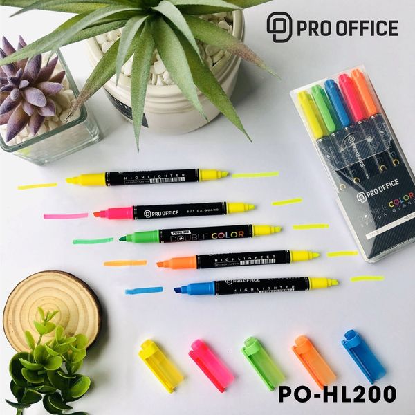 BÚT HIGHLIGHT 2 ĐẦU PO-HL200