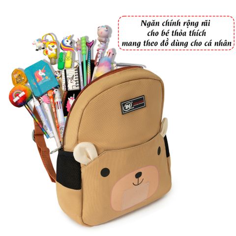 Balo mầm non hình mặt gấu